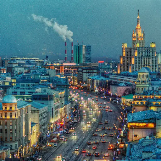 What is  the population of Moscow?